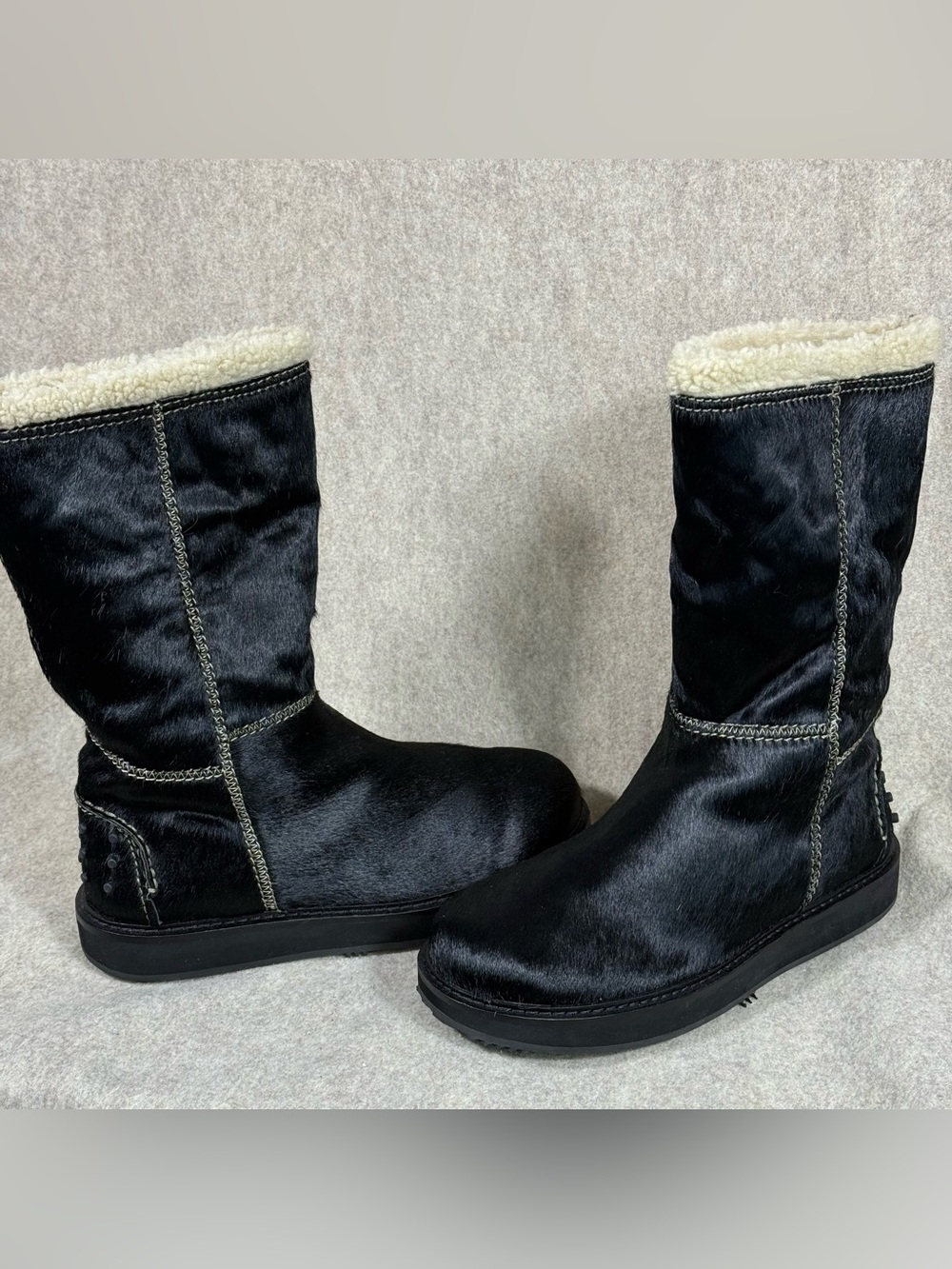 Vaneli Women’s Calf Hair/ Shearling-Lined Low Heeled Winter Boots Sz 7M Like New